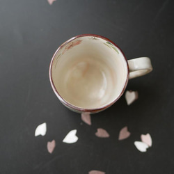櫻花（櫻花葉）杯子陶器京燒 第3張的照片