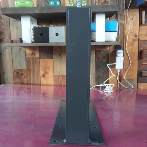 マットグレーでアイアンなフラット鉄脚♪ 50×400×350mm 日型 2脚 マットグレーでアイアンなフラット鉄脚♪ 50×400×350mm 日型 2脚