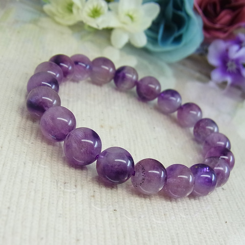 お値下げ】アメジストスーパーセブン 9㎜ パープル バイカラー お洒落