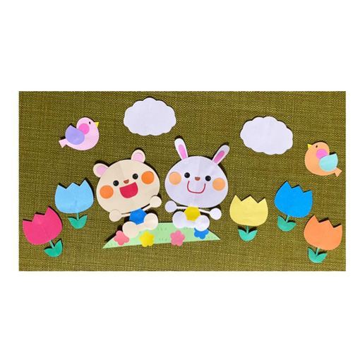 壁面飾り み～子 春 かわいいいちご♪】壁面飾り 春 装飾 ウォールステッカー
