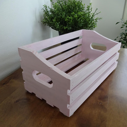 木製のボックス(コスモス色)★no.2055 2枚目の画像