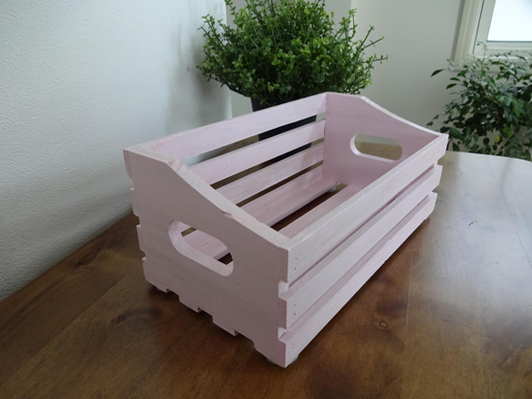 木製のボックス(コスモス色)★no.2055 2枚目の画像