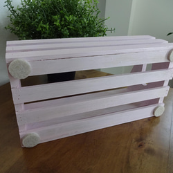 木製のボックス(コスモス色)★no.2055 6枚目の画像