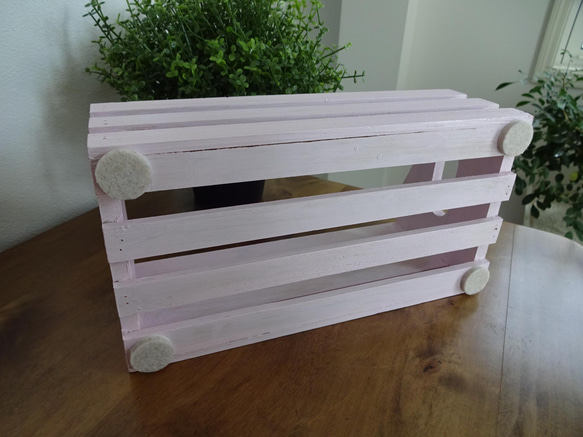 木製のボックス(コスモス色)★no.2055 6枚目の画像