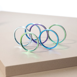 【特集掲載】選べる9色！チタン製リング「決意」幅2mm 7枚目の画像