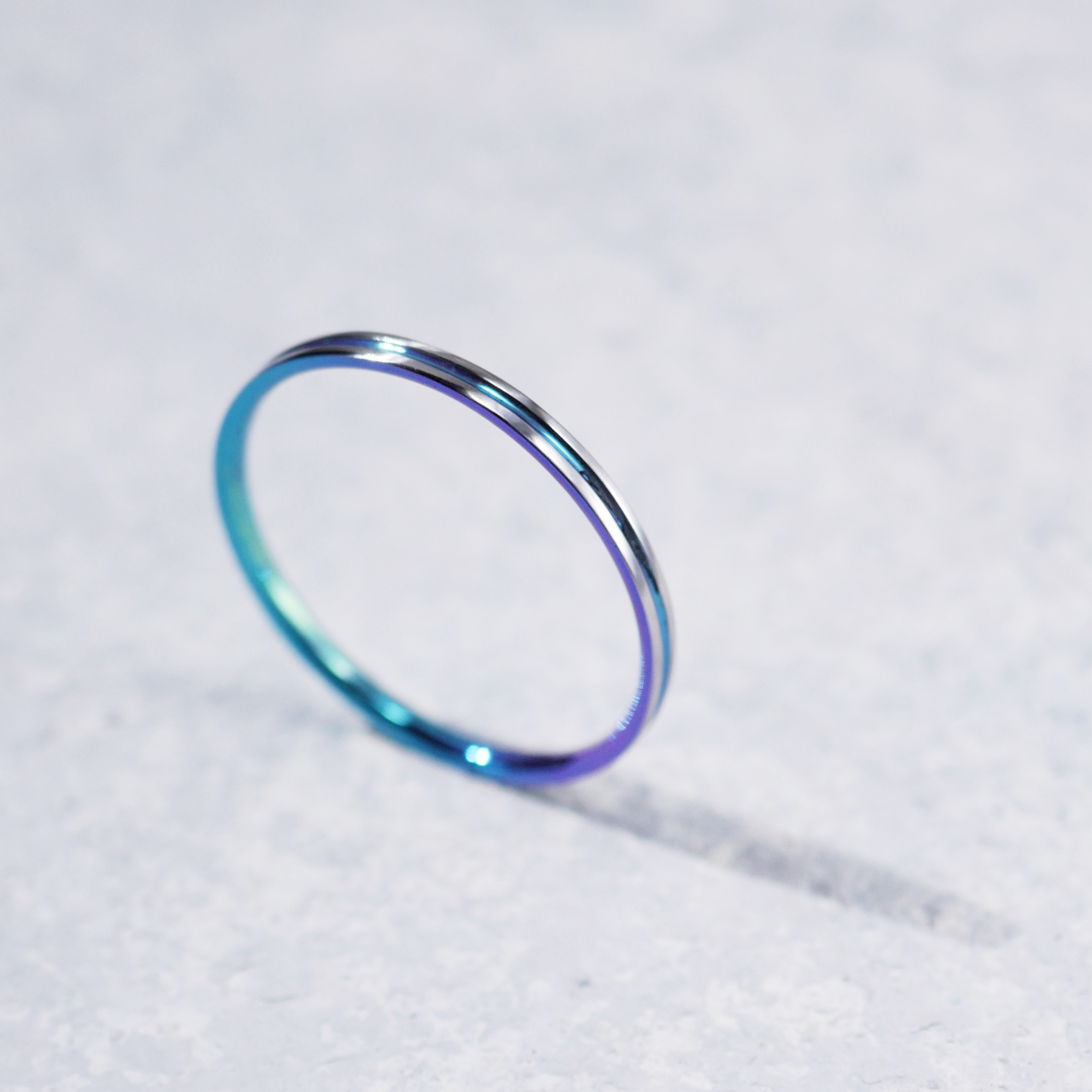 【特集掲載】選べる9色！チタン製リング「決意」幅2mm