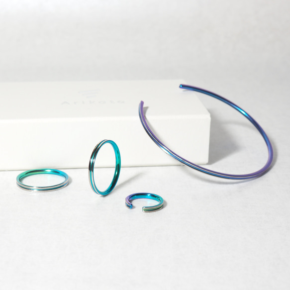 【特集掲載】選べる9色！チタン製リング「決意」幅2mm 15枚目の画像