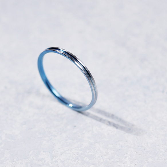 【特集掲載】選べる9色！チタン製リング「決意」幅2mm 3枚目の画像
