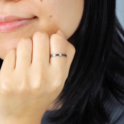 【特集掲載】選べる9色！チタン製リング「決意」幅2mm 11枚目の画像