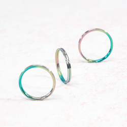【特集掲載】選べる9色！チタン製リング「決意」幅2mm 4枚目の画像