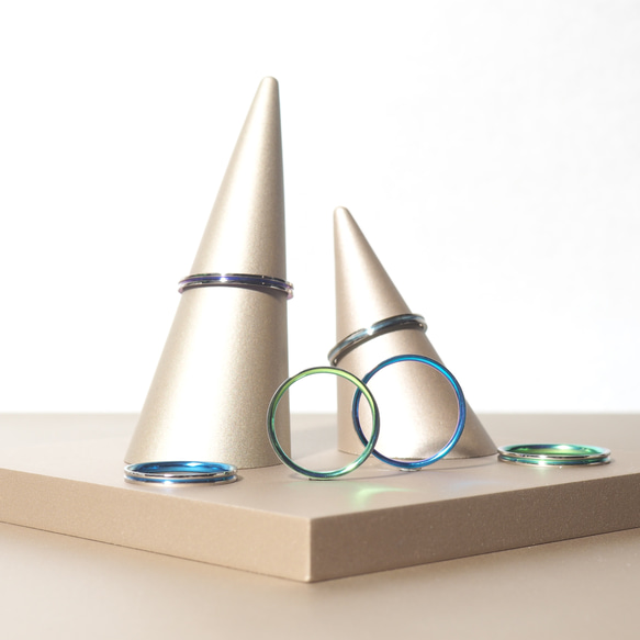 【特集掲載】選べる9色！チタン製リング「決意」幅2mm 8枚目の画像