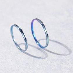 【特集掲載】選べる9色！チタン製リング「決意」幅2mm 2枚目の画像