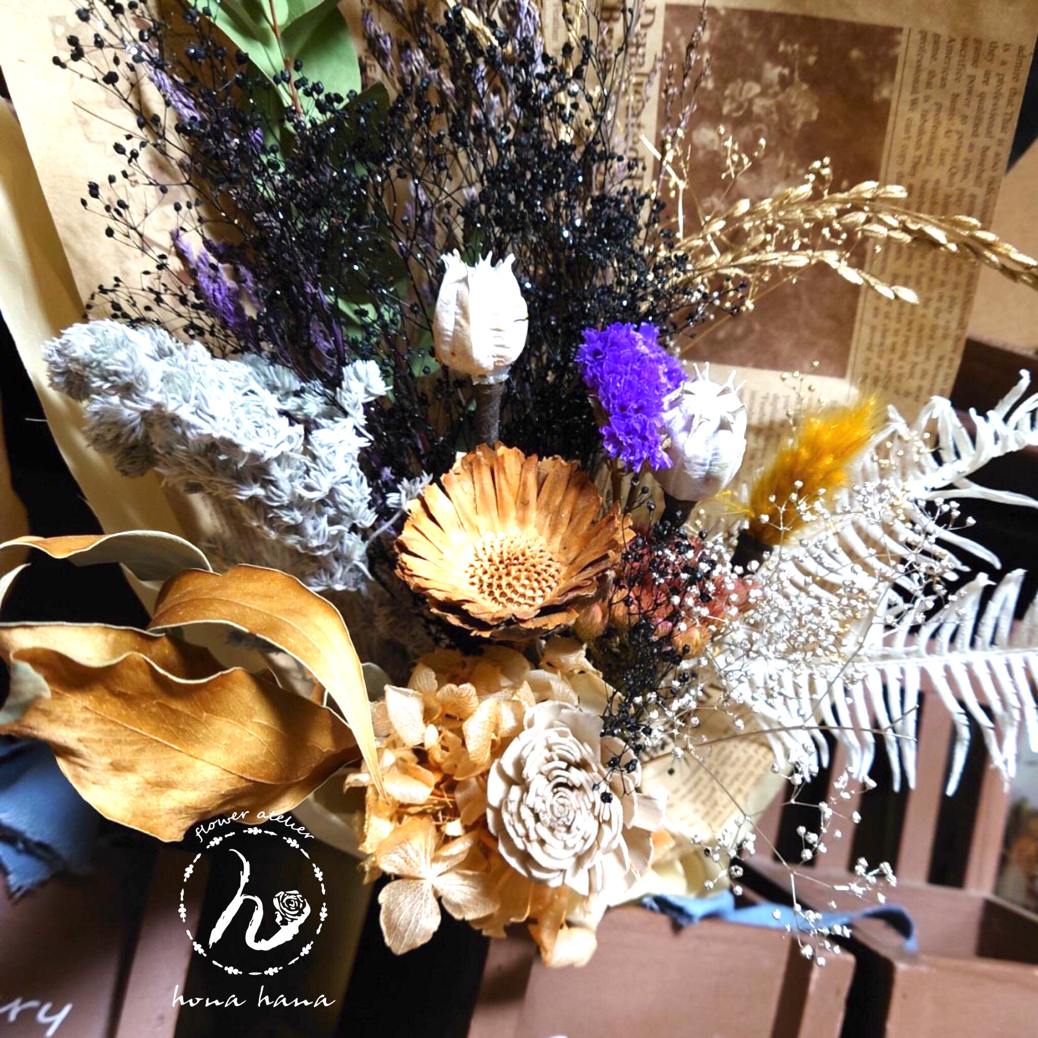 新作オリジナル★大人ナチュラルshabbyブーケ★ボリュームが魅了★ 感謝や好きを伝えよう❤︎何もない日を特別な日に★