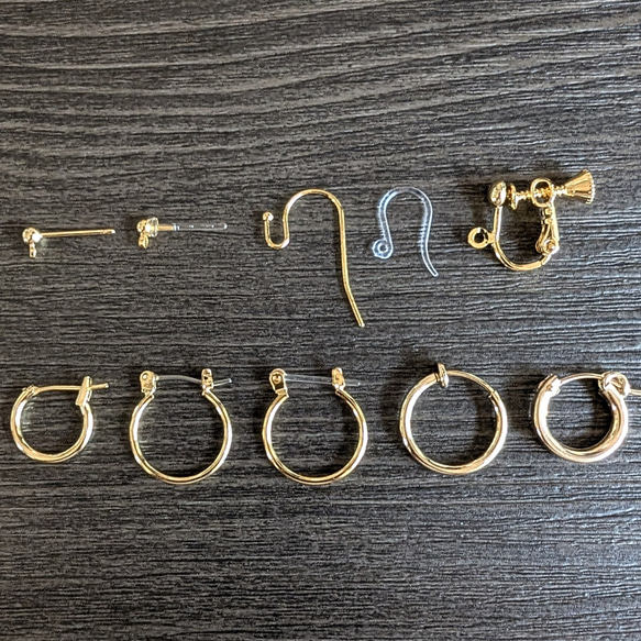 ポジティブになれる【ペリドット】のオルゴナイト ビーンズ ピアス 樹脂ピアス イヤリング 6枚目の画像