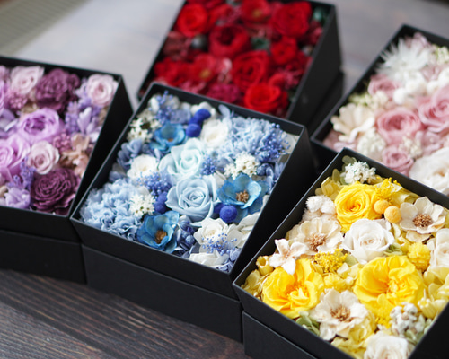 贈り物に！！フラワーボックス プリザーブドフラワー sora 通販