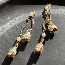 【725a】当店オリジナルチャーム❣️フラワー チャーム ゴールド⭐2個 4枚目の画像