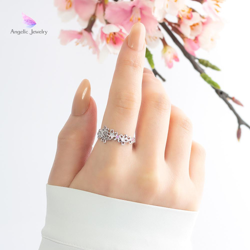 紅葉（もみじ）リング - Angelic Jewelry