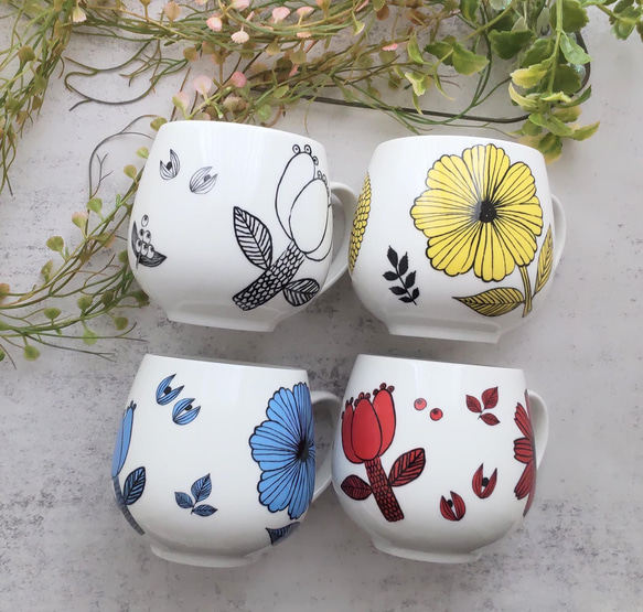 コロンとしたマグカップ 北欧風☆カフェオレボウル マグカップ maylily