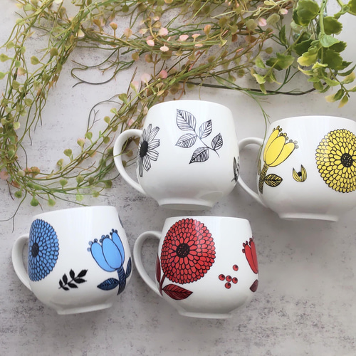 コロンとしたマグカップ 北欧風☆カフェオレボウル マグカップ maylily