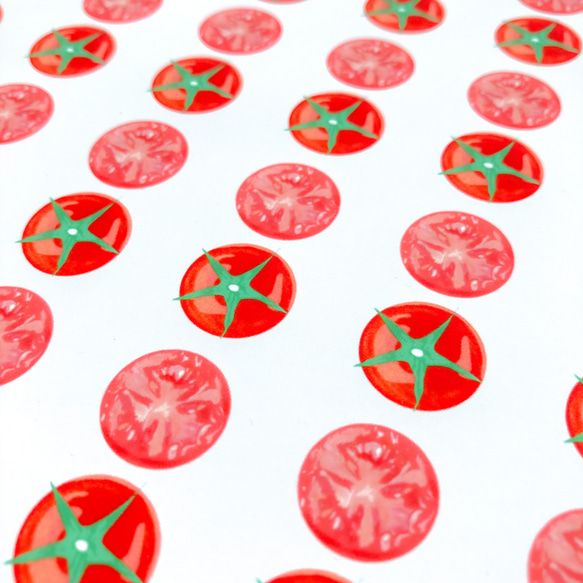 プチトマト　デザインペーパー　A4 1枚目の画像