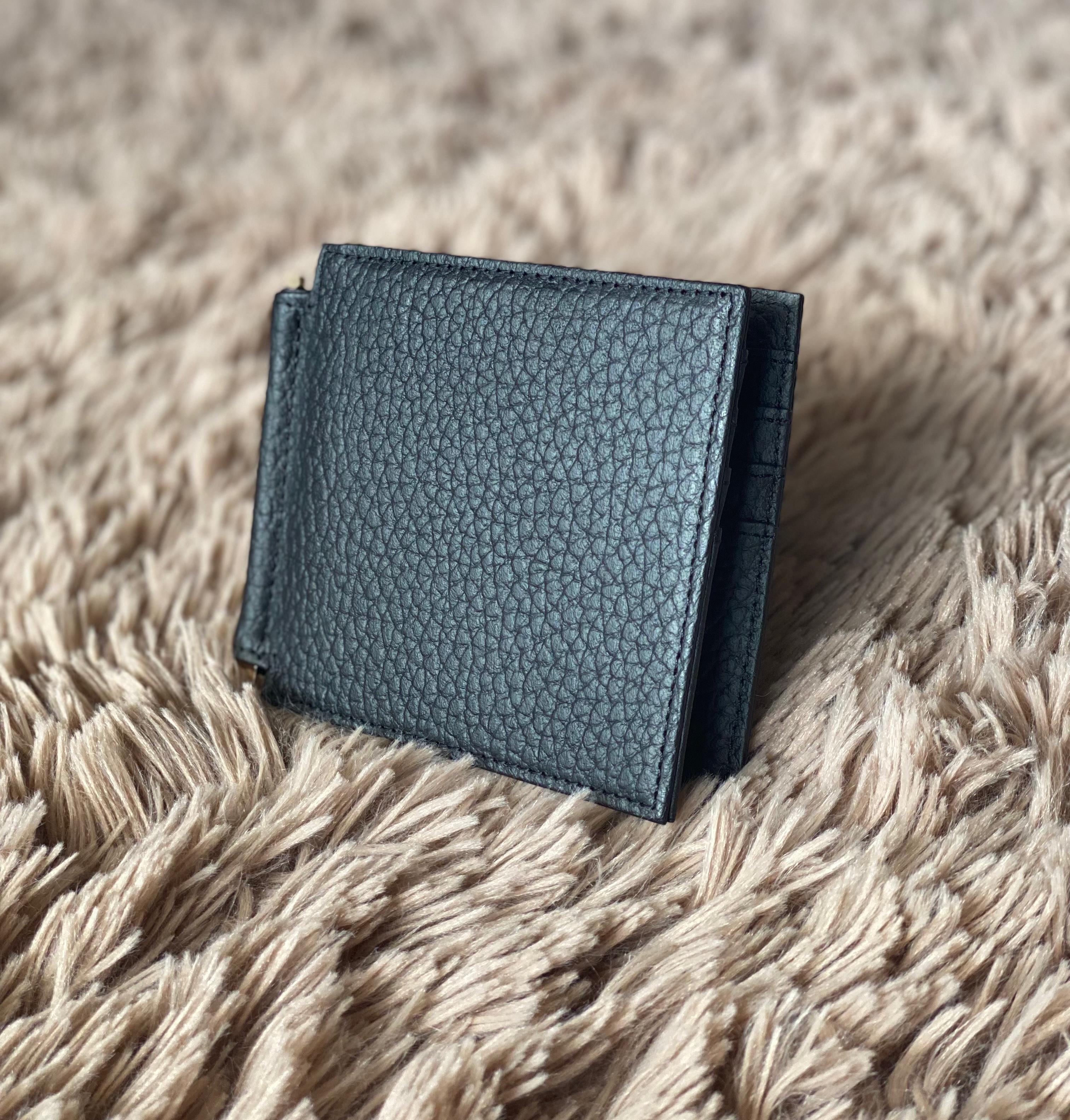 【期間限定SALE】50%off ノベルティ付き 本革 たつのレザー オールハンドメイド マネークリップウォレット