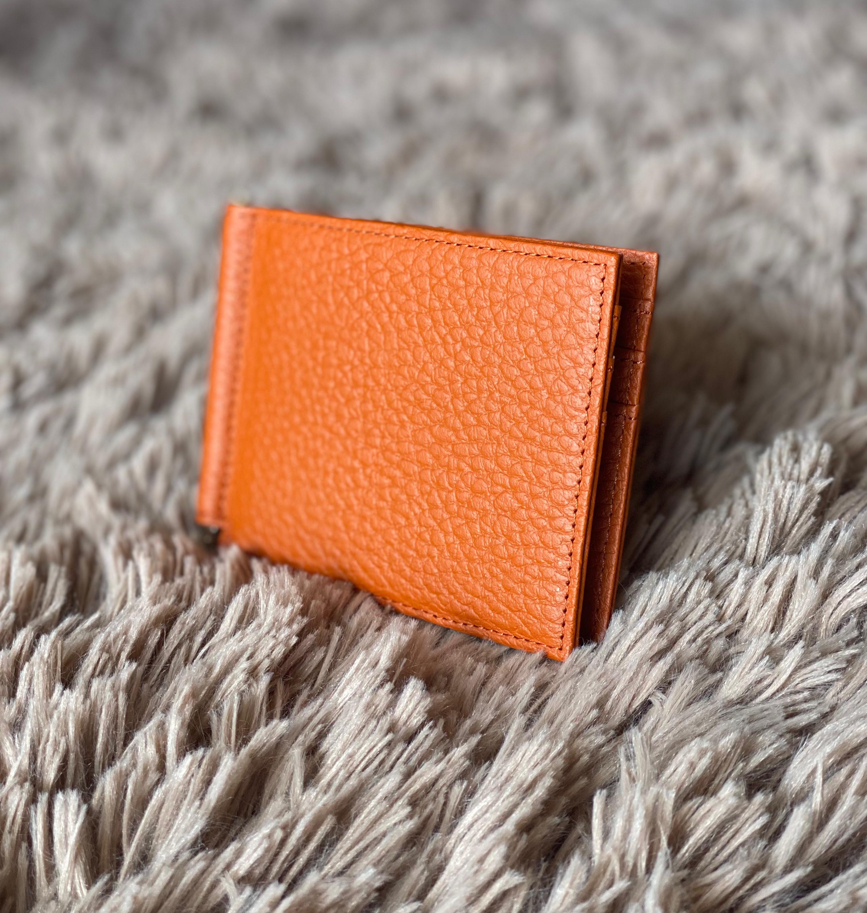 【期間限定SALE】50%off ノベルティ付き 本革 たつのレザー オールハンドメイド マネークリップウォレット