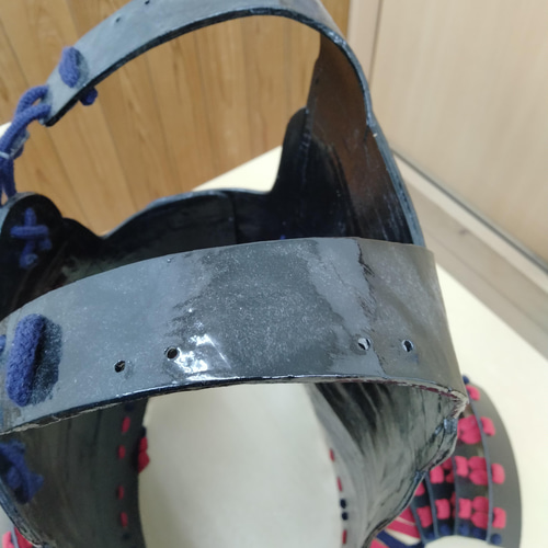 【紙甲冑】緑糸縅二枚胴【わけあり】 紙甲冑】緑糸縅二枚胴【わけあり】