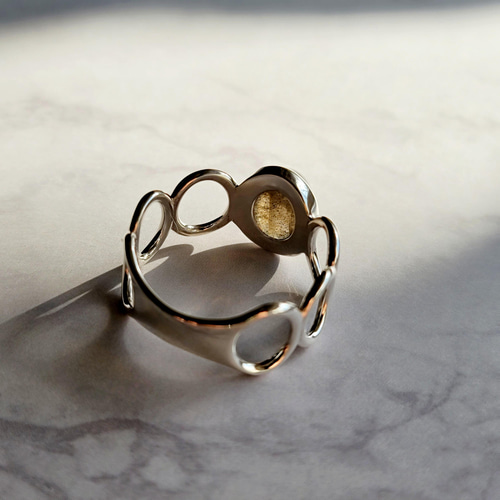 ラブラドライト オーバル 10＊8mm シルバーリング H-182S 指輪