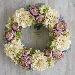 Wreath ~SPRING 2~  32cm（造花） 2枚目の画像