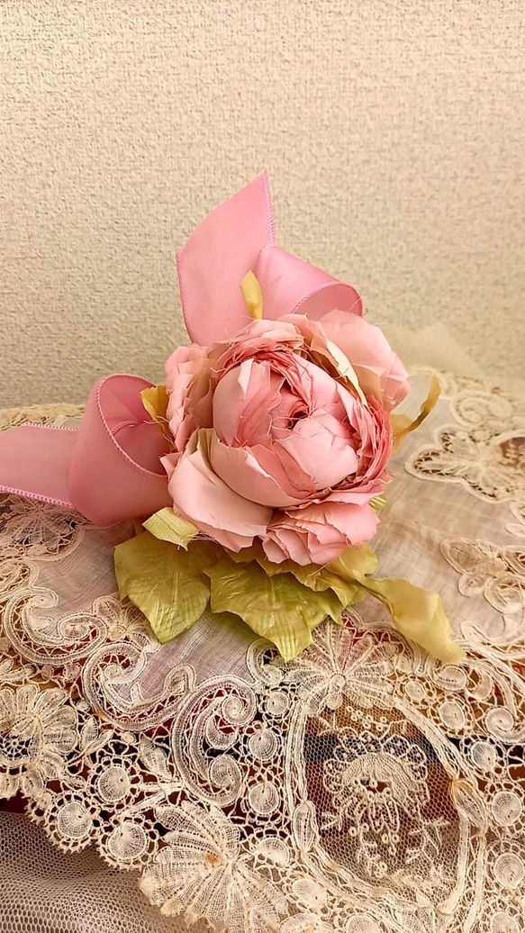 染花SENKA花工房 by田中行子【シルクフラワー/ピンク】大輪の 染花SENKA花工房 by田中行子【シルクフラワー/ピンク】大輪の