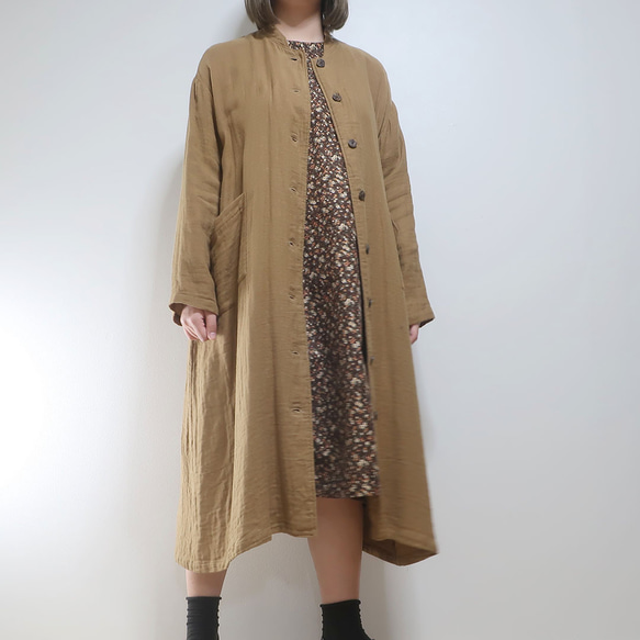 溫柔超蓬鬆❣️雙層紗布外套洋裝（免費/全9色） 第5張的照片