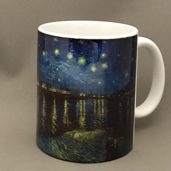 ゴッホ ローヌ川の星月夜 マグカップ 1枚目の画像