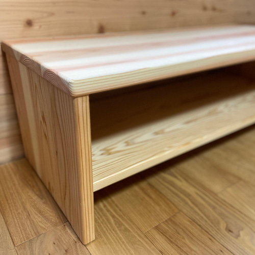 特注品 キッチンの二段棚 4本脚 棚・シェルフ・ラック kanaiwoodworks