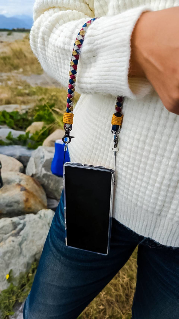 WAL-ユニークな混色織りの携帯電話ストラップ携帯電話ロープ 10枚目の画像