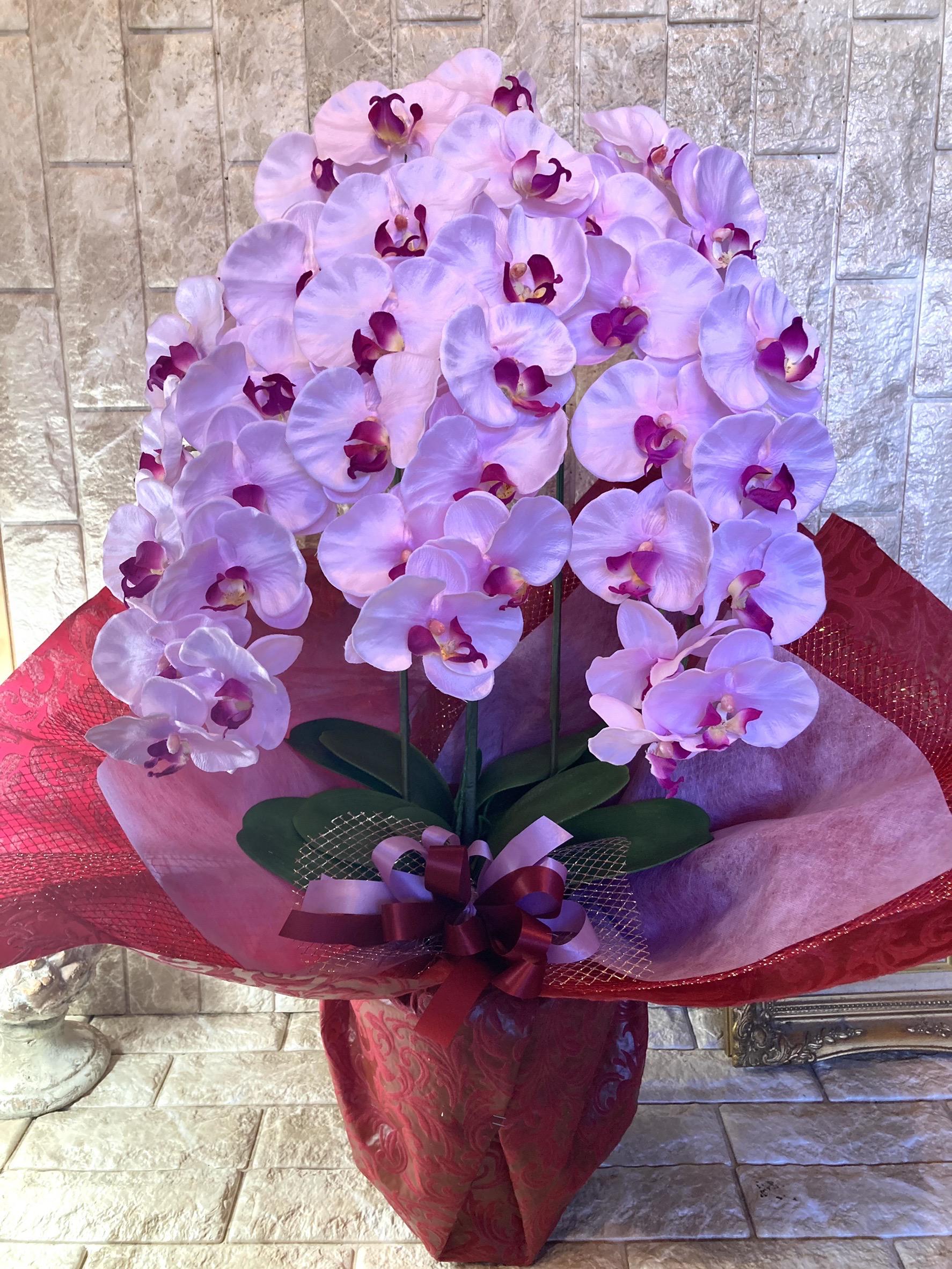 光触媒　人工観葉植物　ウォールグリーン　フェイク　フラワー　胡蝶蘭p78