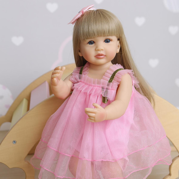 新作■ ベビードール 赤ちゃん人形◇女の子 リボーンドール