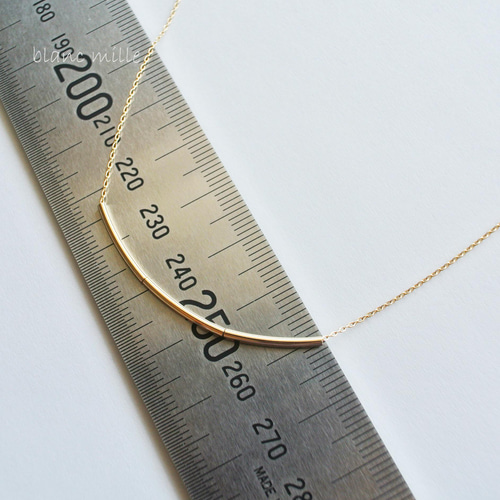 No.nb-3rp○*K18パイプビーズネックレス○*18金無垢 イエローゴールド