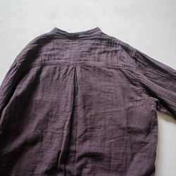 草木染めgauze shirt 二人静 ダブルガーゼシャツ 11枚目の画像