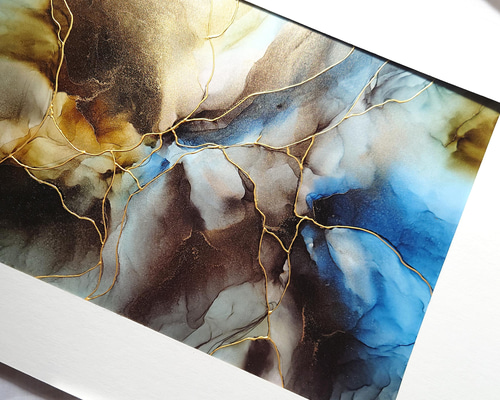 アルコールインクアート 原画 4f5d0f64b8b286458aaf680ff5b6be