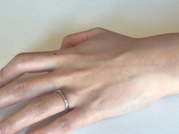 【Pt900】thin : Ring (2.5mm) 2枚目の画像