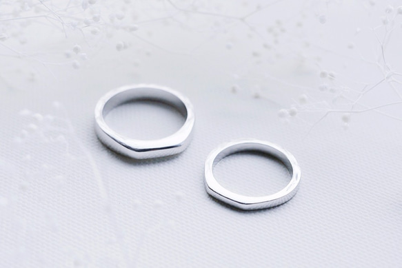 【Pt900】thin : Ring (2.5mm) 4枚目の画像