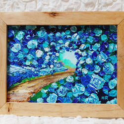 油絵 絵画 時計【花の道】 油絵 絵画 時計【花の道】 d405974acdd2566219925bd871bd4d