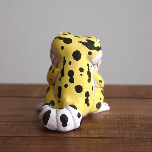 受注制作】うとうとレオパ ハイイエロー その他置物 もっちょこ