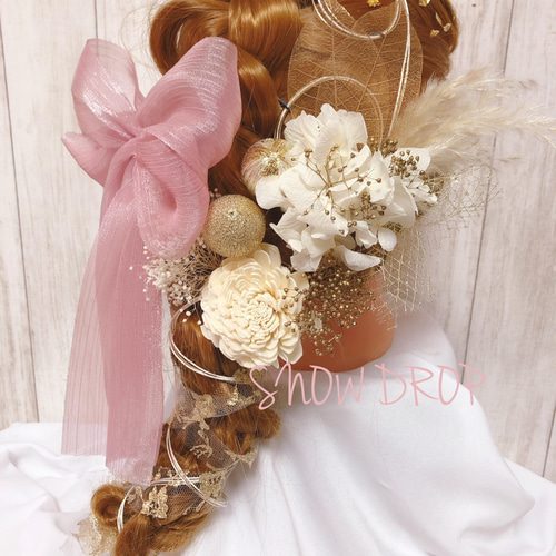 大きなリボン髪飾り♥️卒業式髪飾り♡成人式髪飾り♡結婚式髪飾り 