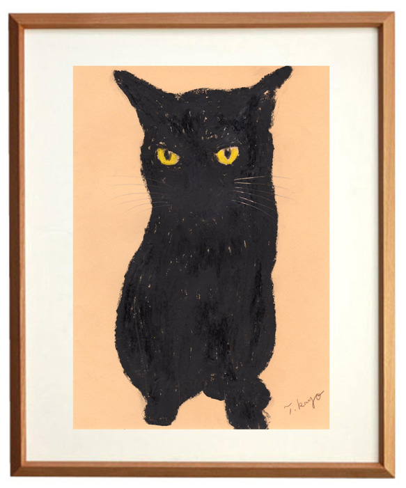 原画「うちの黒ネコ」 1枚目の画像