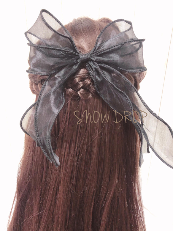 カールリボン髪飾り♥️ ヘッドドレス（アクセサリー） SNOW DROP 通販 