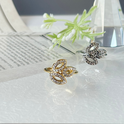 リリー リング swarovski グルーデコ 指輪・リング La.lien 通販