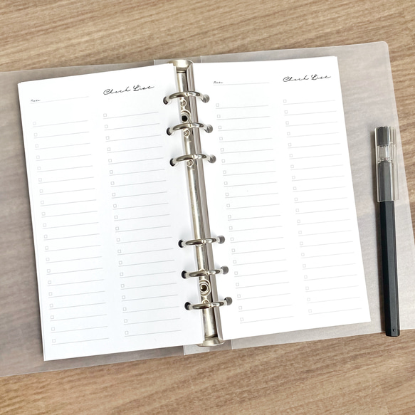 バイブルサイズ チェックリスト① todoリスト システム手帳リフィル  