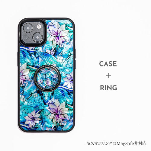 iPhone17 対応☆ 天然貝 螺鈿アート【iPhone/Galaxy対応】 風の歌 ｜HQ