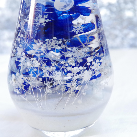 作りたて！再販4】妖精の森 雪降る夜の森 まるでスノードームの